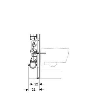 GE Duofix Element für Wand-WC Geberit - GE Duofix Element für Wand-WC