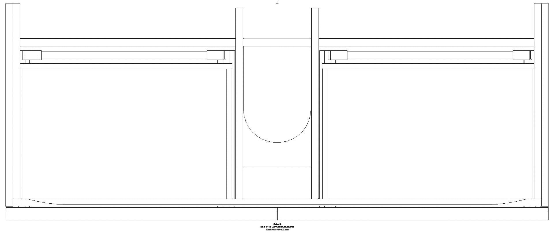 Geberit - Acanto Unterschrank für WT, 2 Schubl. 2 Innenschubl., 119x53,5x47,6cm, weiß_502355012_g