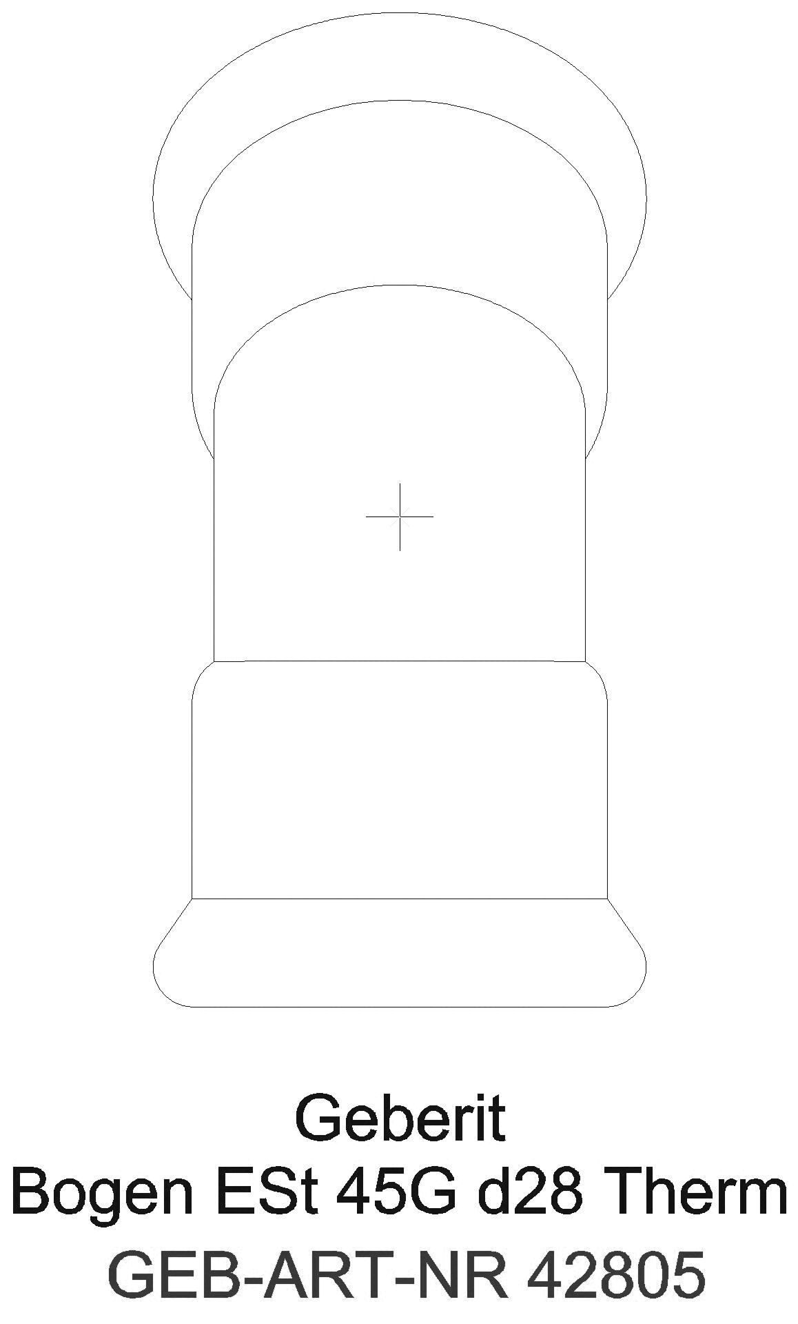 GE Mapress Therm Bogen 45Gr d28 _42805_g