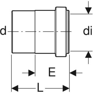 GE Silent-db20 Anschlusssteckmuffe Geberit - GE Silent-db20 Anschlusssteckmuffe (GTIN: 4025416354307, HAN: 305040143)
