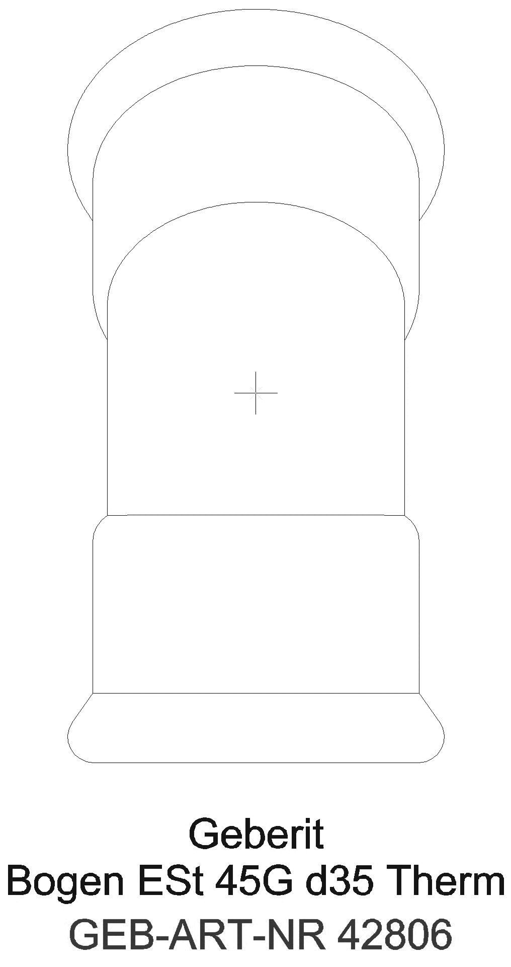 Geberit - GE Mapress Therm Bogen 45Gr d35 _42806_g