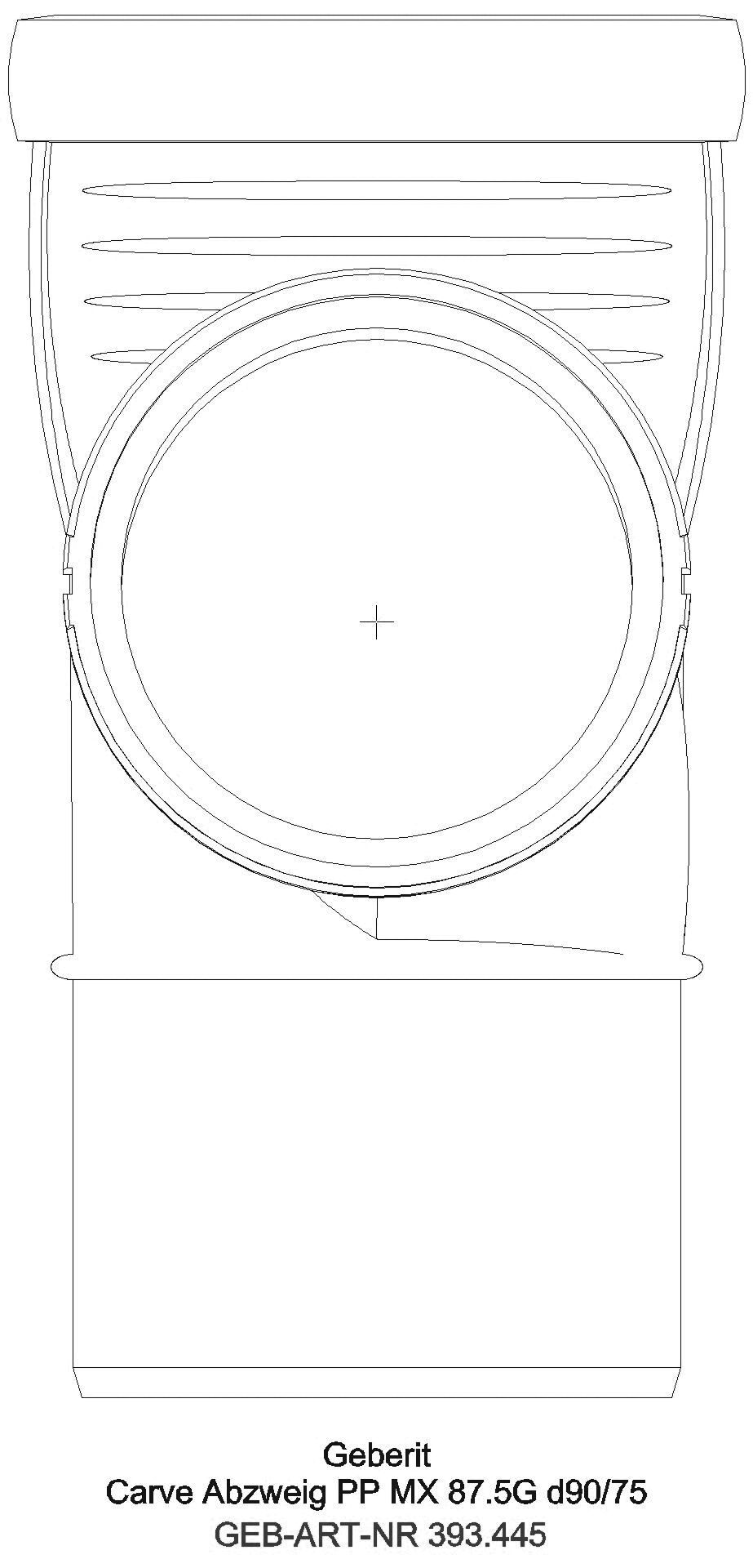GE Silent-Pro Carve Abzweig 87,5Gr, d90/50_393445141_a