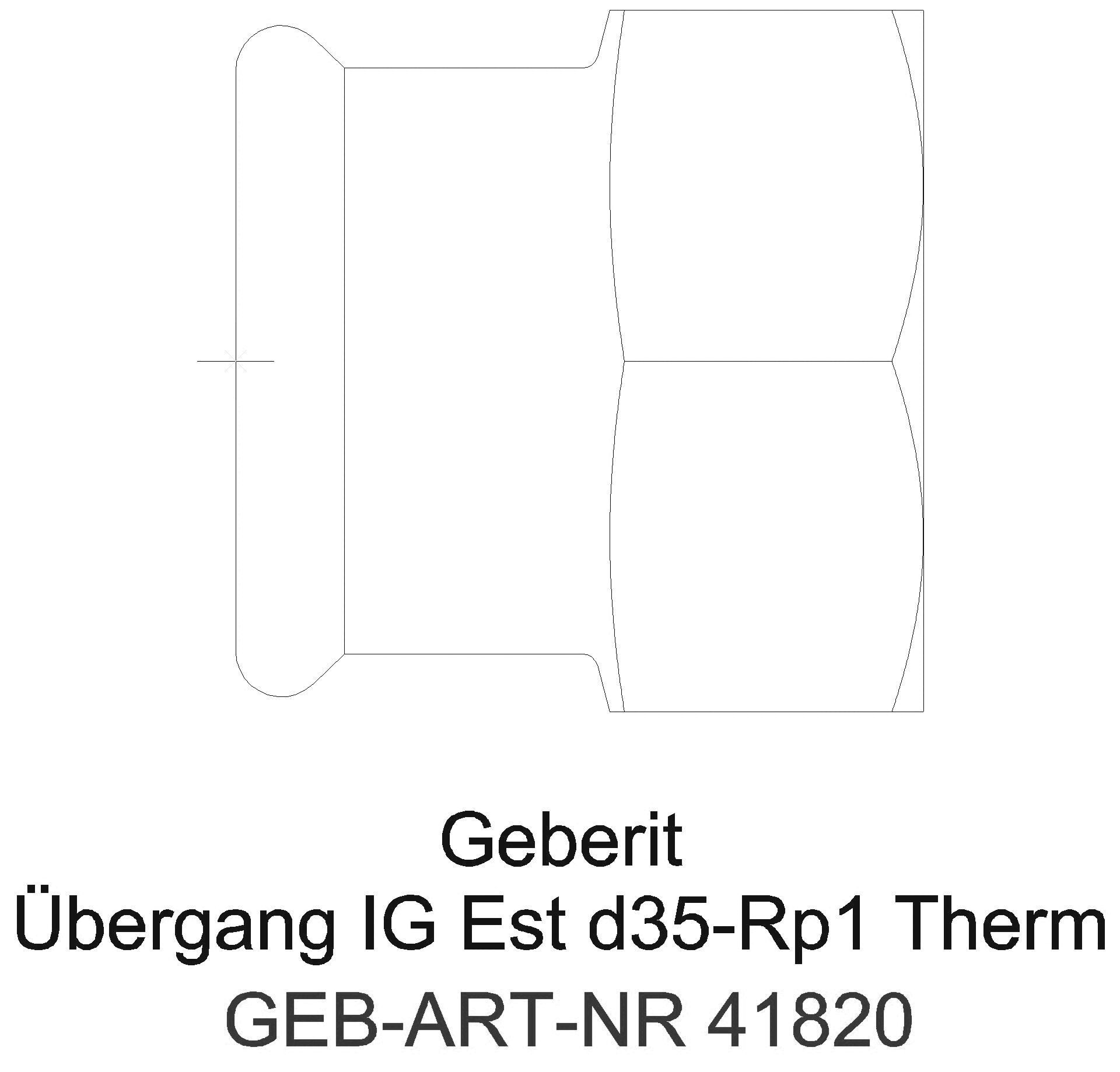 Geberit - GE Mapress Therm Übergang mit IG d28-Rp3/4_41820_a