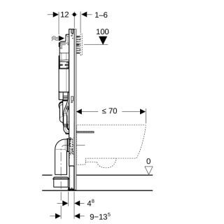 GE Duofix Element für Wand-WC Geberit - GE Duofix Element für Wand-WC