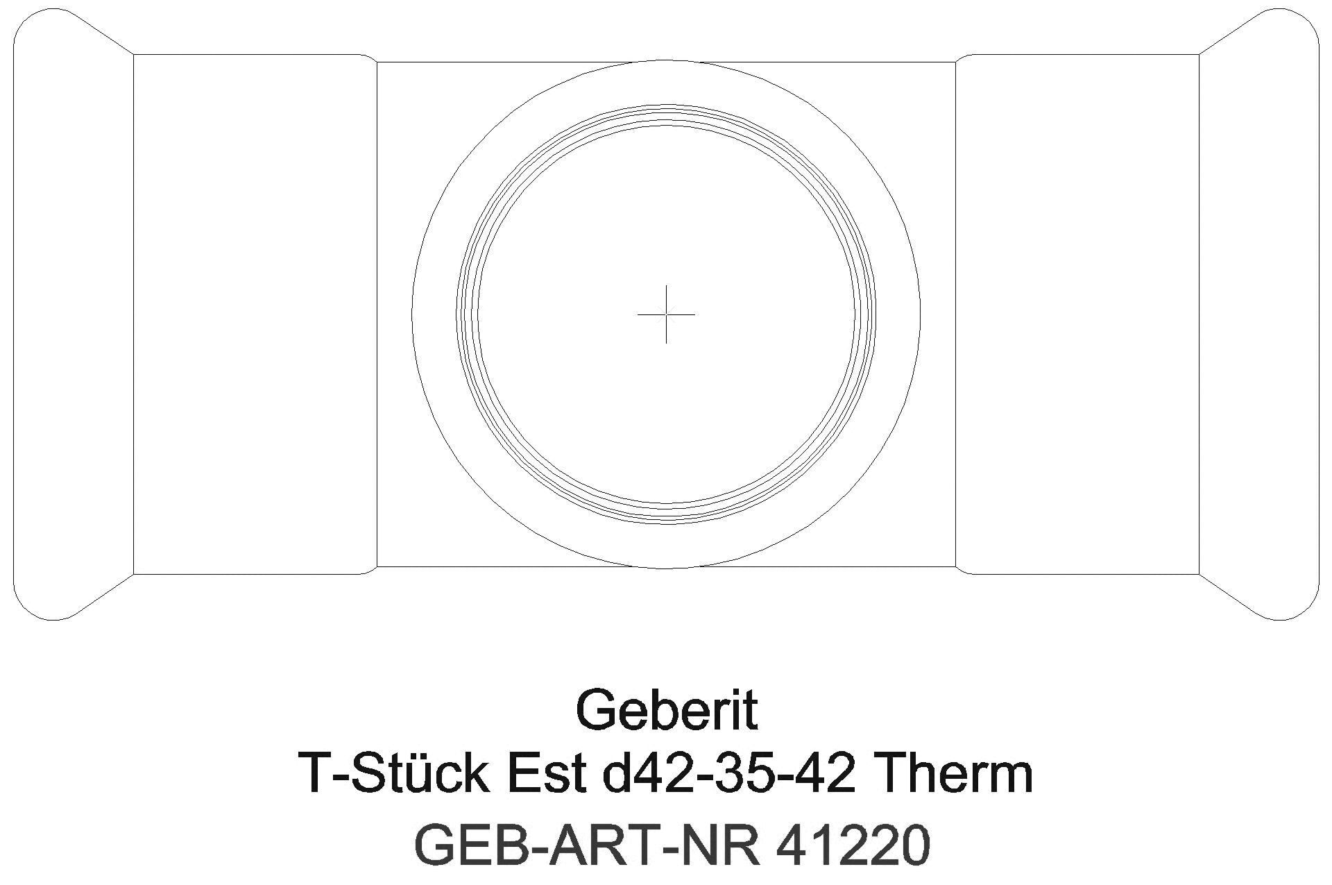GE Mapress Therm T-Stück reduziert d42-28-42_41220_g