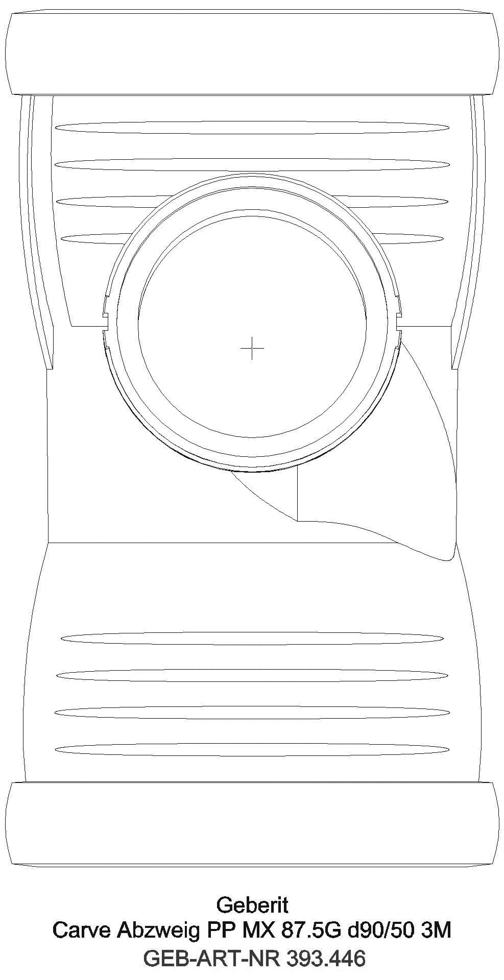 GE Silent-Pro Carve Abzweig 87,5Gr, d90/75_393446141_a