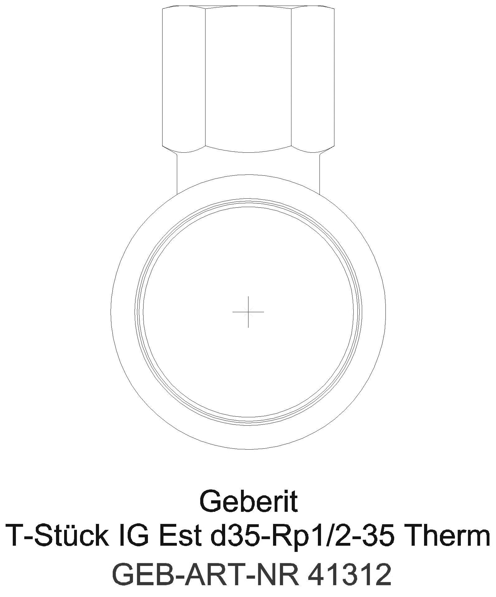 GE Mapress Therm T-Stück mit IG d28-Rp1/2-28_41312_l