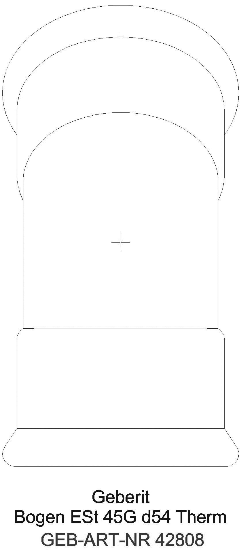 GE Mapress Therm Bogen 45Gr d54 _42808_g