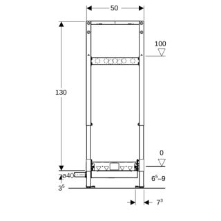 GE Duofix Element für Dusche Geberit - GE Duofix Element für Dusche