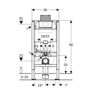 GE Duofix Element für Wand-WC Geberit - GE Duofix Element für Wand-WC