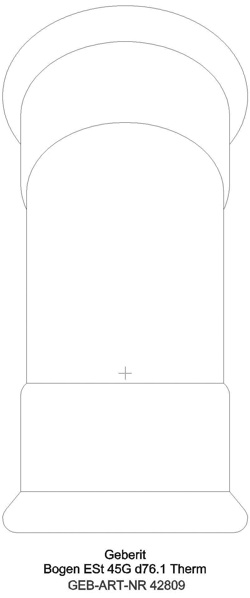 GE Mapress Therm Bogen 45Gr d76,1 _42809_g