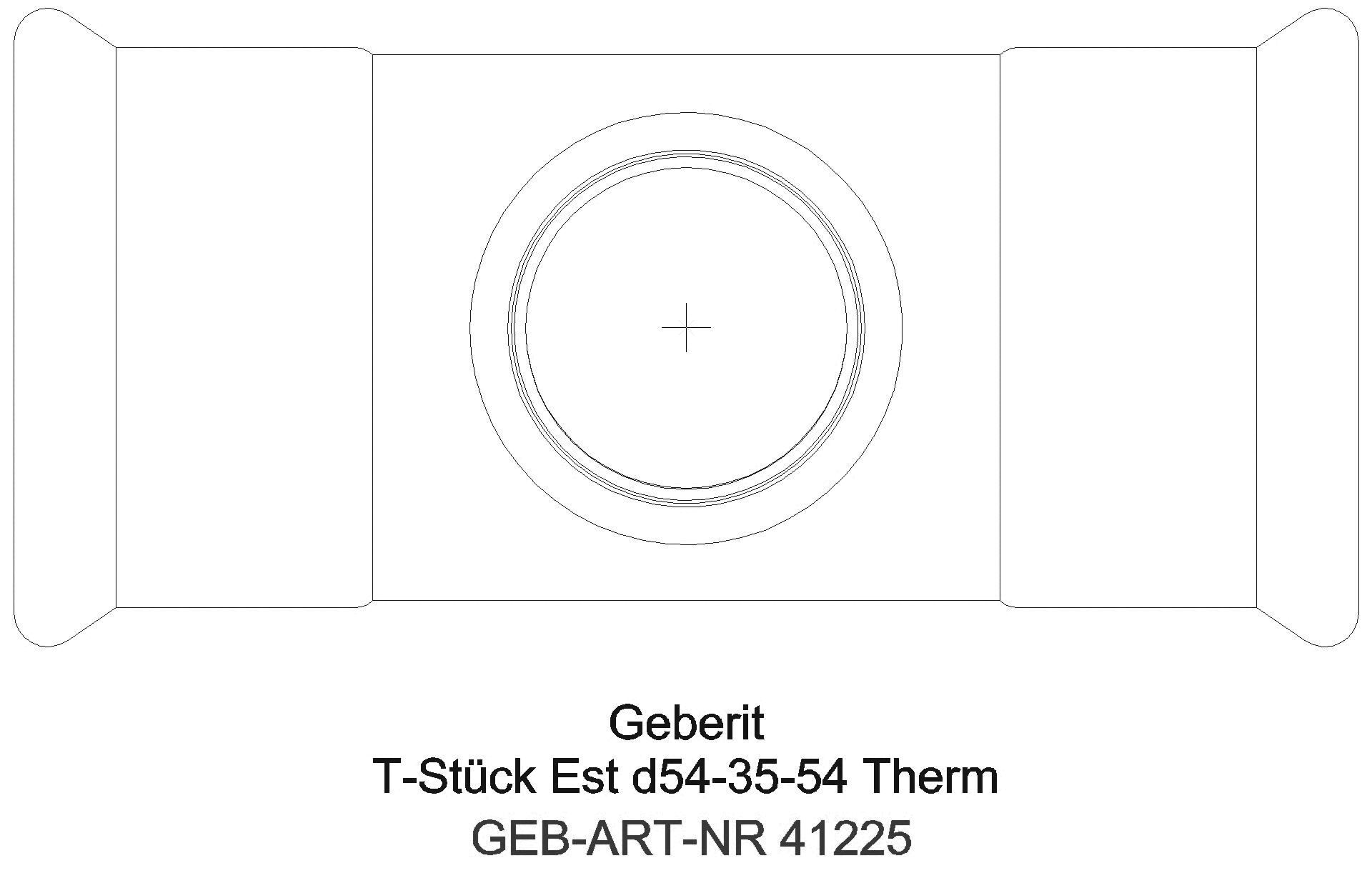 GE Mapress Therm T-Stück reduziert d54-28-54_41225_g