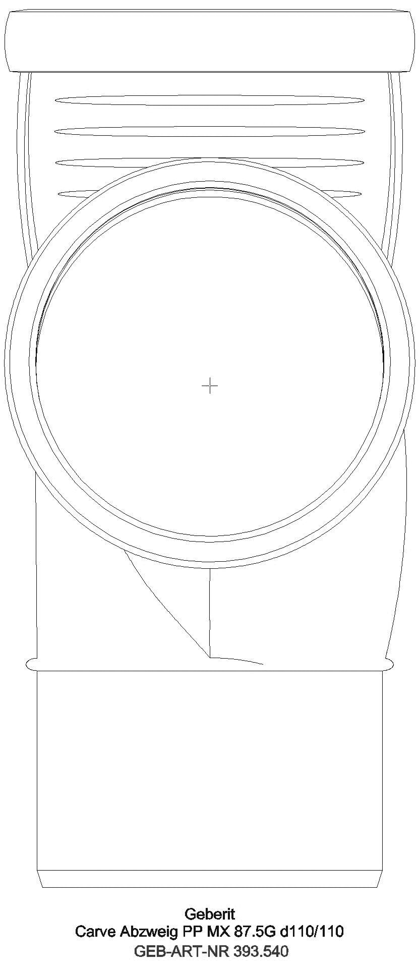 GE Silent-Pro Carve Abzweig 45Gr d110/110_393540141_a