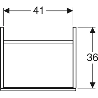 Geberit - Geberit Acanto Unterschrank für Handwaschbecken