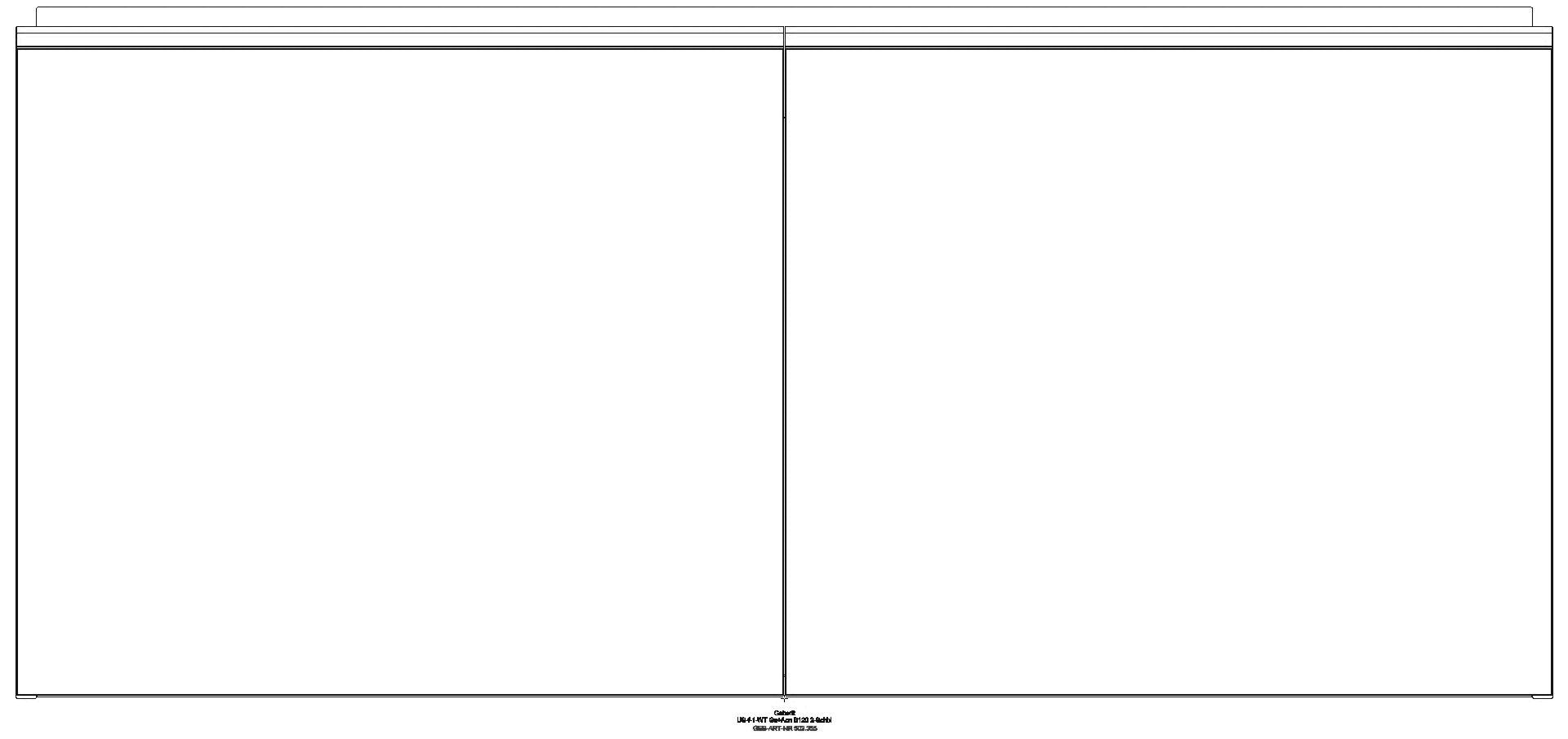 Geberit - Acanto Unterschrank für WT, 2 Schubl. 2 Innenschubl., 119x53,5x47,6cm, schwarz_ge2f_502355161_a