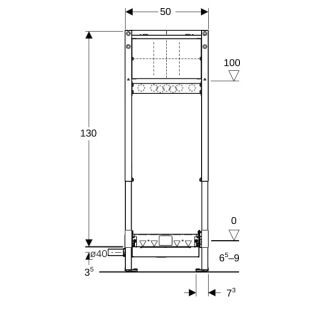 GE Duofix Element für Dusche Geberit - GE Duofix Element für Dusche