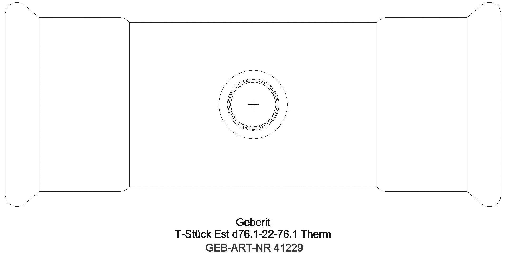 GE Mapress Therm T-Stück reduziert d54-42-54_41229_g
