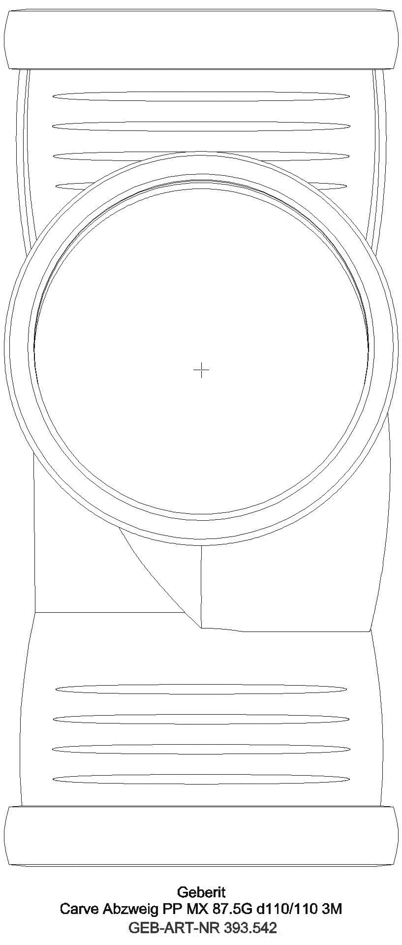 GE Silent-Pro Carve Abzweig 87,5Gr, d110/90_393542141_a
