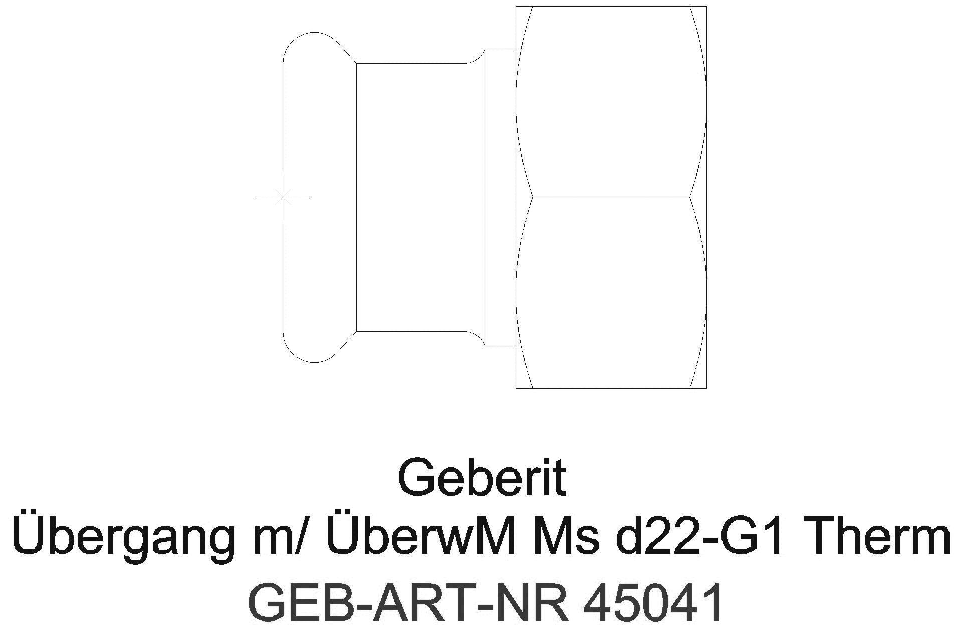 GE Mapress Therm Übergang mit Überwurfmutter d88,9-G3 1/2_45041_a