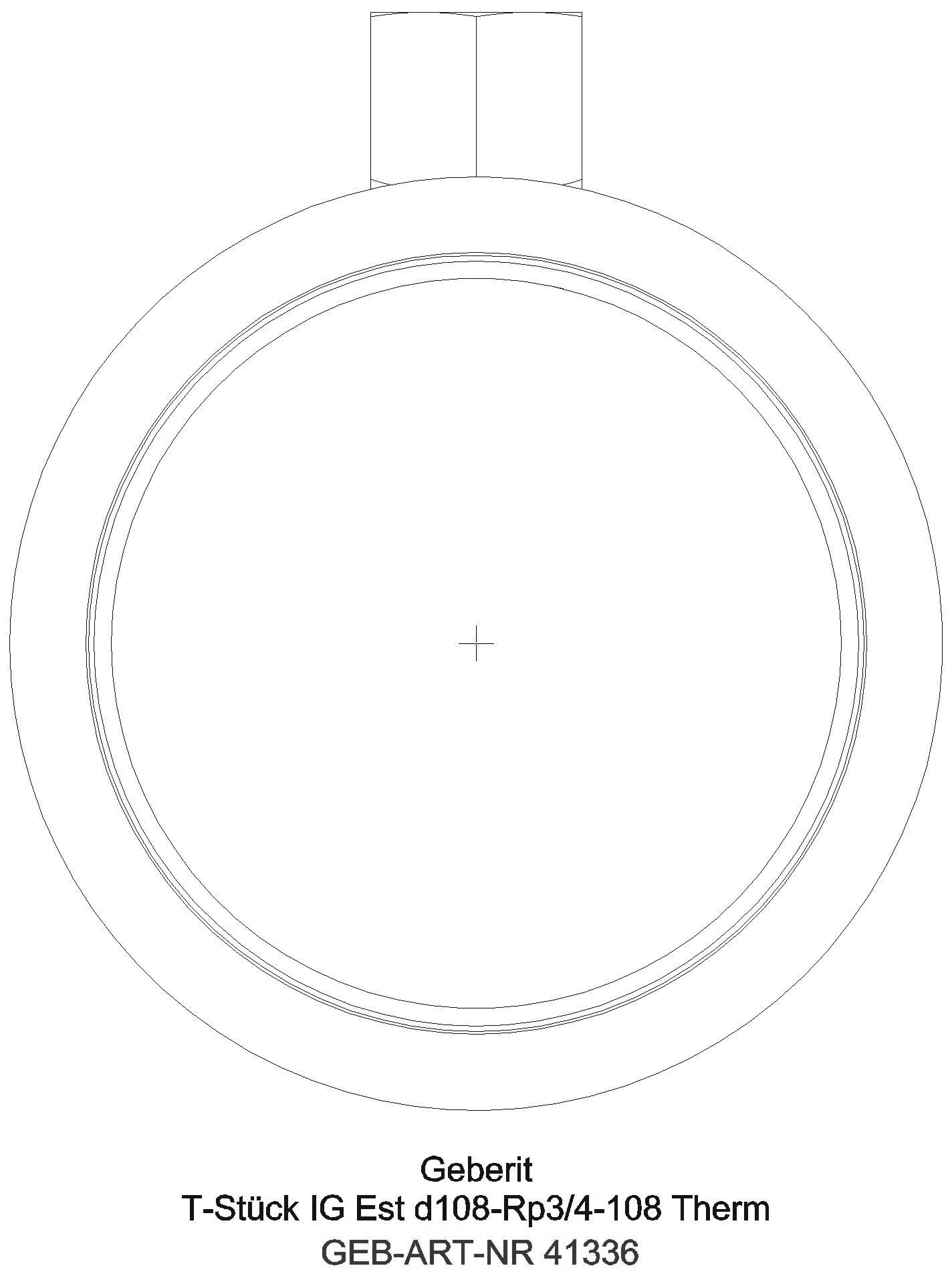 GE Mapress Therm T-Stück mit IG d88,9-Rp3/4-88,9_41336_l
