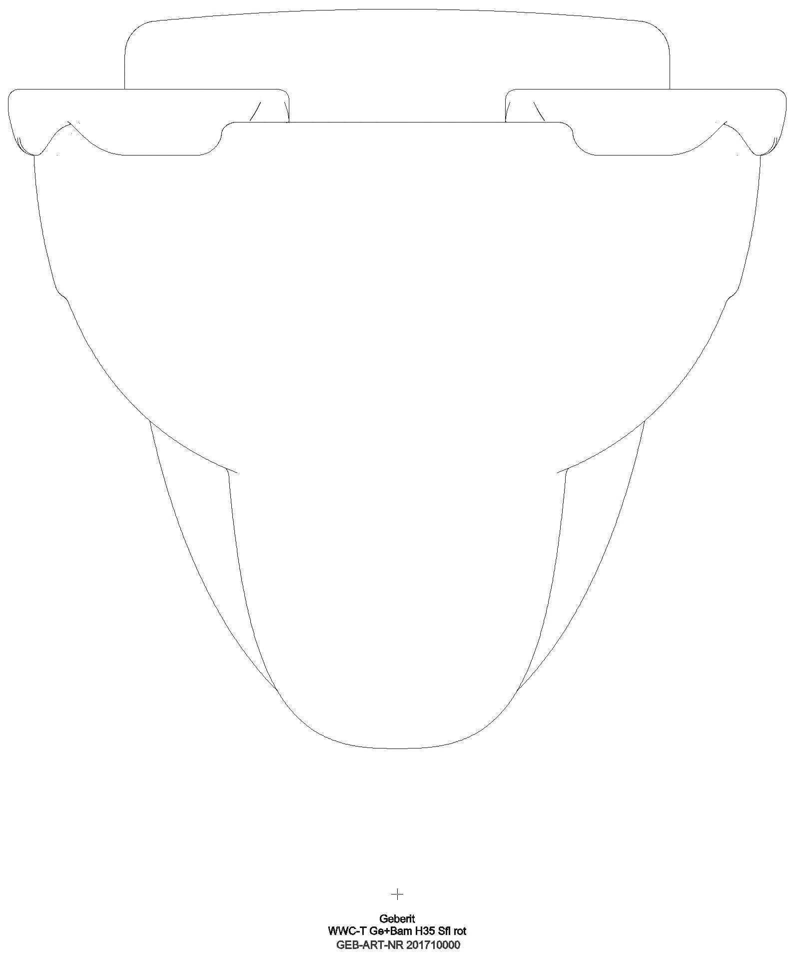 Geberit - Bambini WWC für Kinder, Tiefspüler weiß, mit Sitzauflagen rot_ge2f_201710000_a