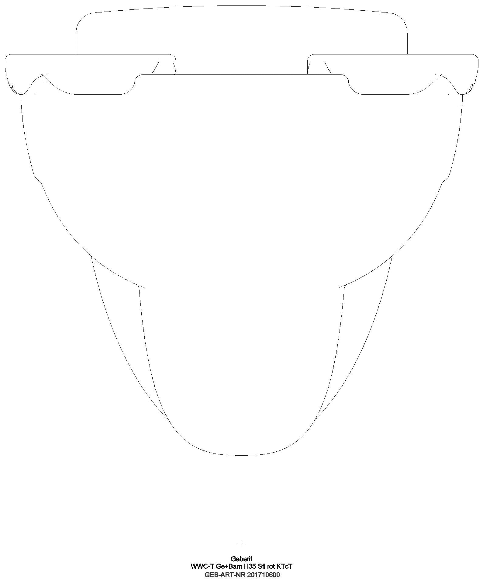 Geberit - Bambini WWC für Kinder, Tiefspüler weiß, KeraTect, mit Sitzauflagen rot_ge2f_201710600_a