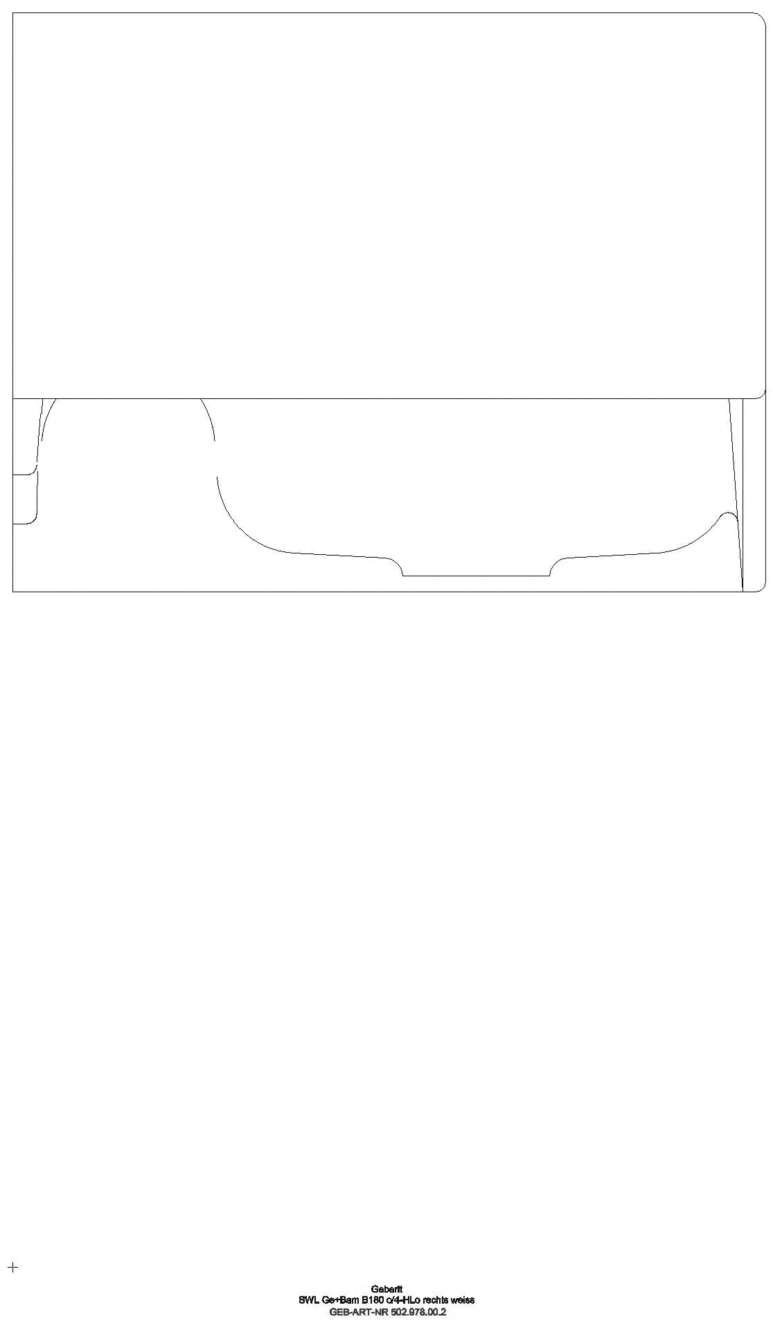Bambini Spiel/Waschlandschaft B:180cm 4 Waschpl., tieferes B re, o. Hl., weiß_ge2s_502978002_l
