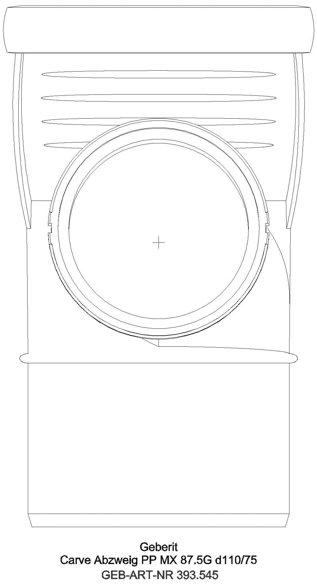 GE Silent-Pro Carve Abzweig 87,5Gr, d110/50_393545141_a