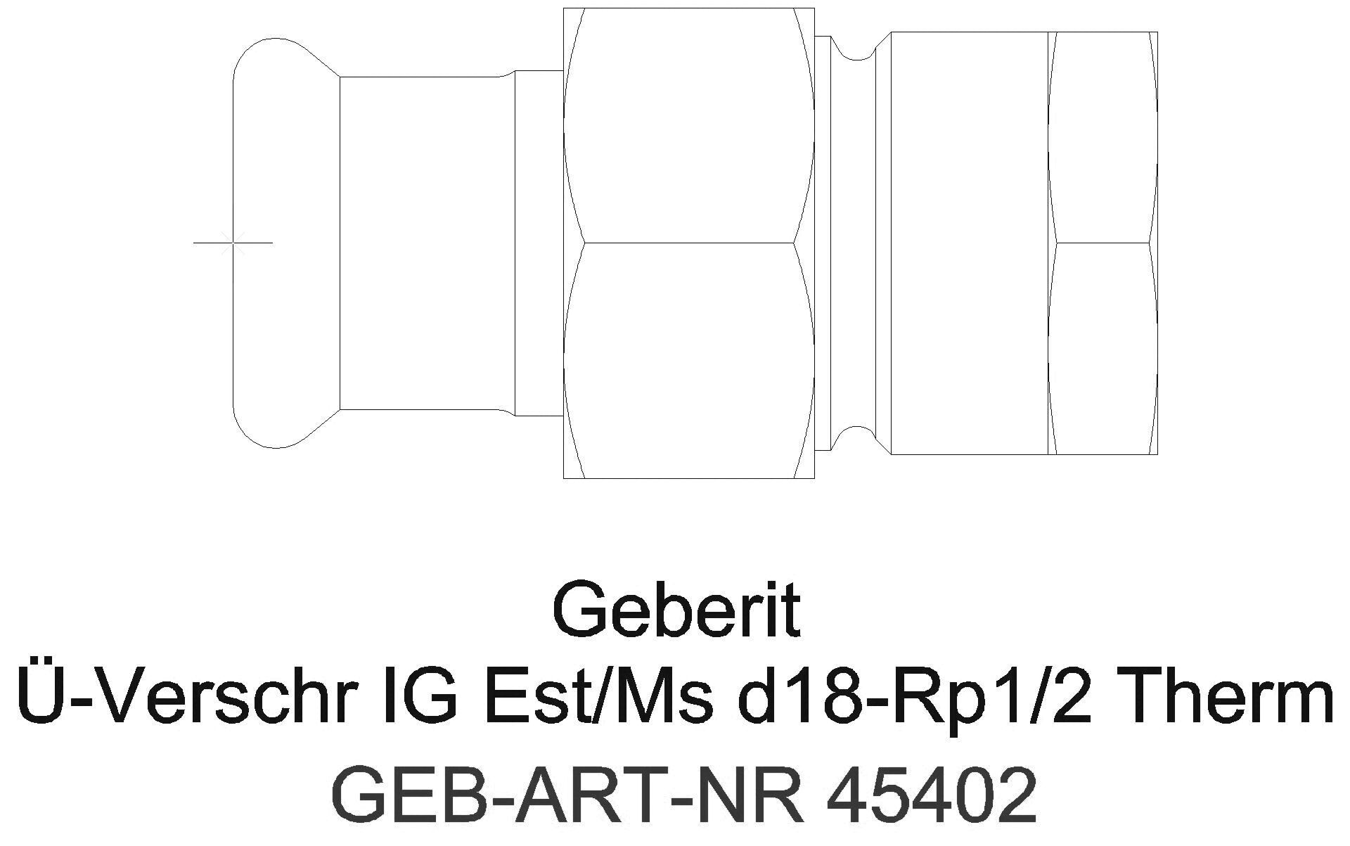 Geberit - GE Mapress Therm Übergangsverschr. mit Überwurfmutter d28-G1 1/2_45402_a