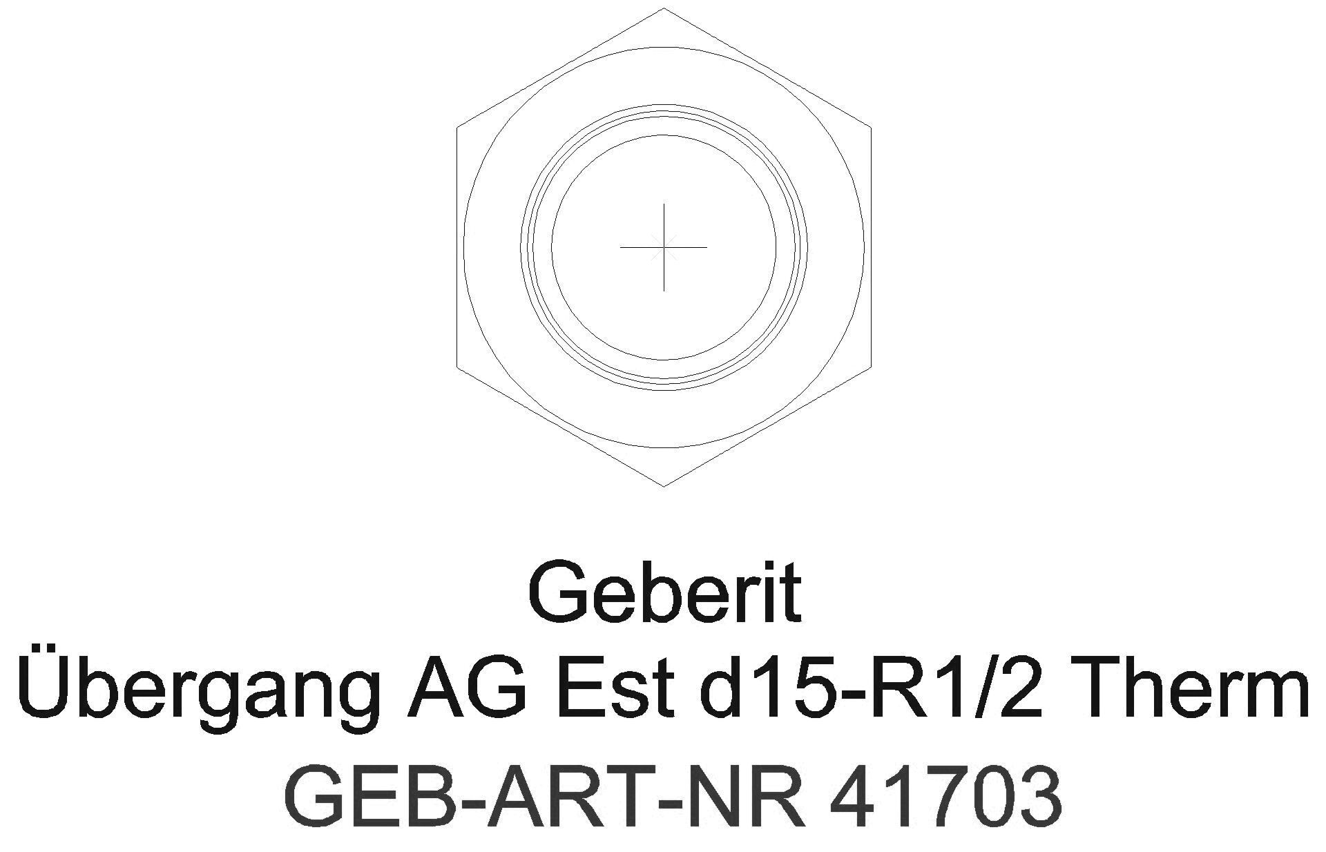 GE Mapress Therm Übergang mit AG d54-Rp1/2-54_41703_l