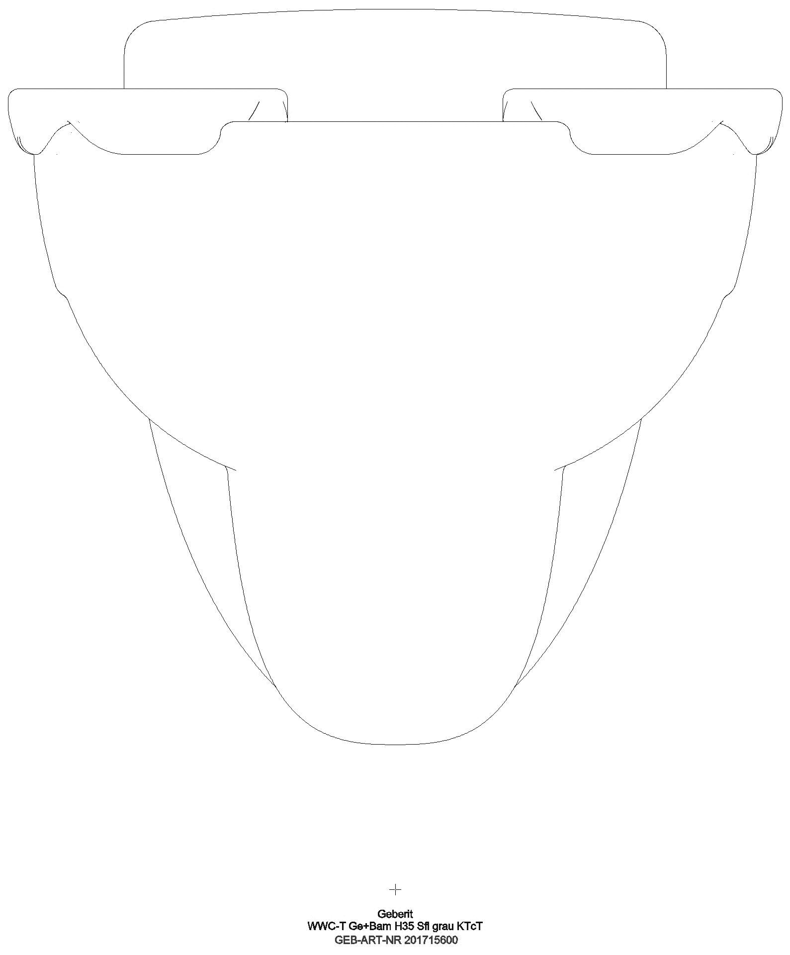Geberit - Bambini WWC für Kinder, Tiefspüler weiß, KeraTect, mit Sitzauflagen grau_ge2f_201715600_a