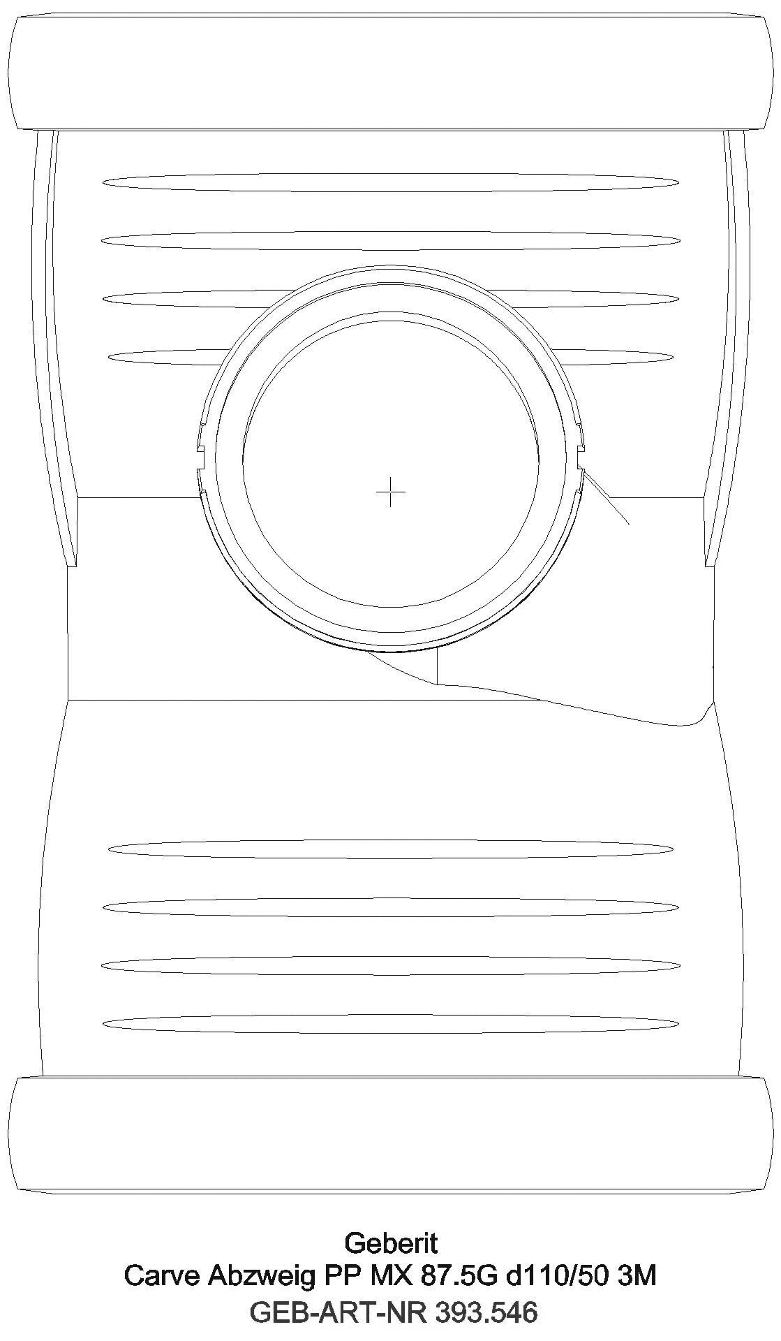 GE Silent-Pro Carve Abzweig 87,5Gr, d110/75_393546141_a