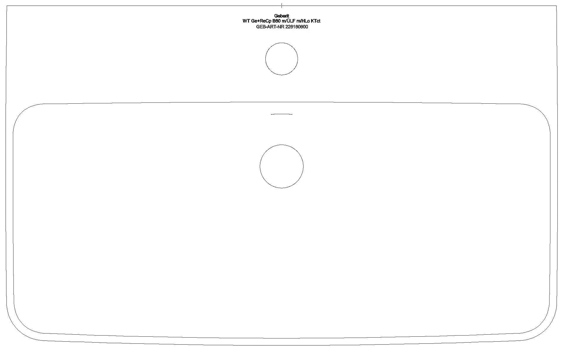 Renova Compact Waschtisch, 60x37cm m. Hl., m. Ül., weiß, KeraTect_226160600_g