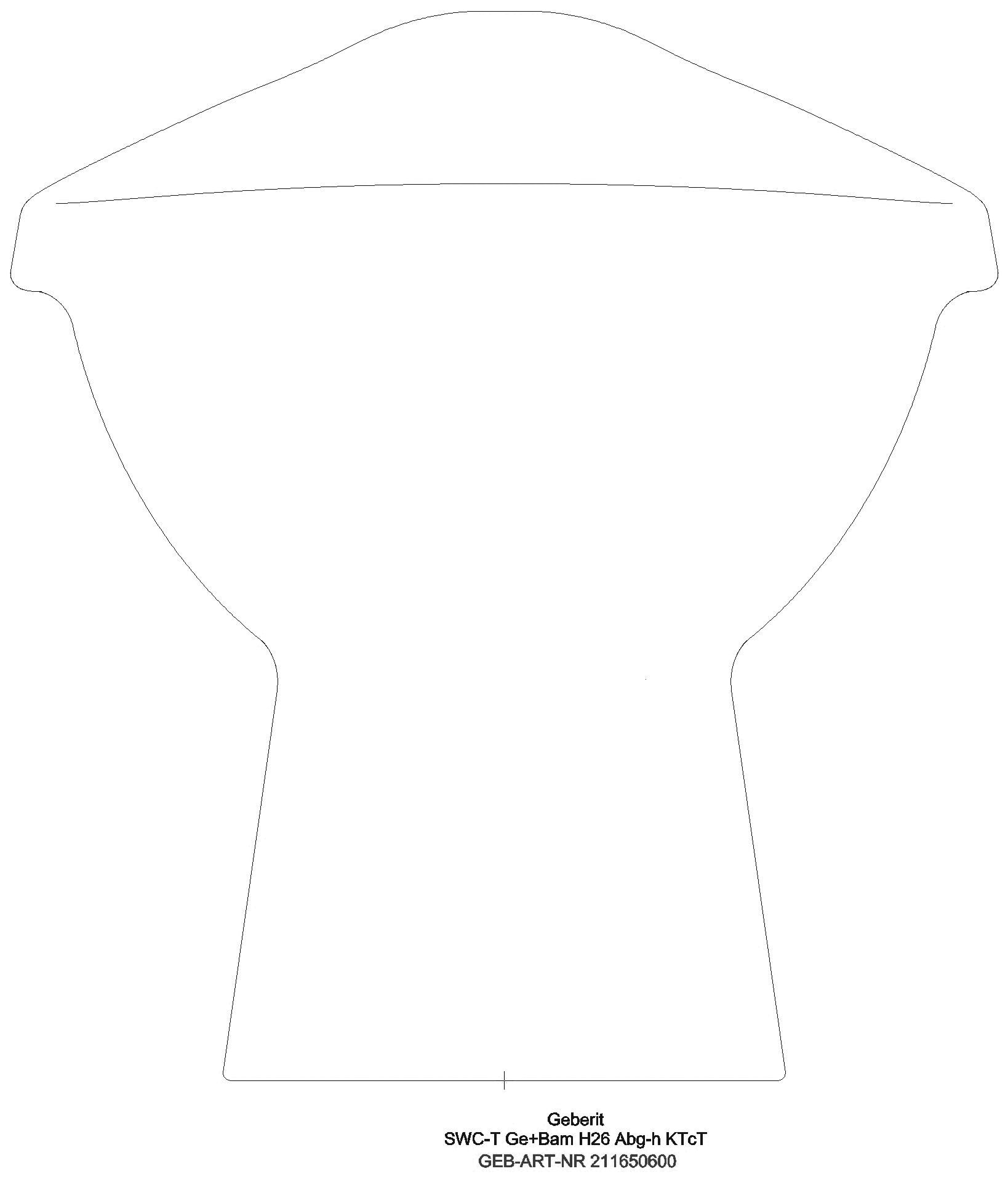Geberit - Bambini Stand-WC für Babys und Kleinkinder Tiefspüler H:26cm, weiß Tect_ge2f_211650600_a