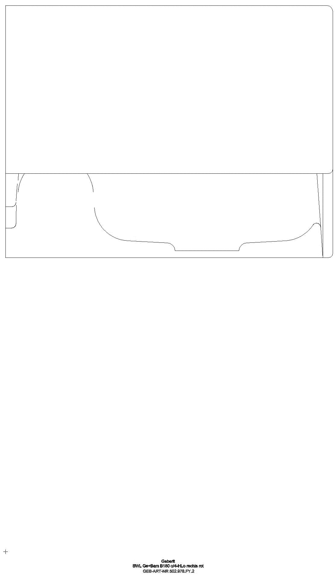Bambini Spiel/Waschlandschaft B:180cm 4 Waschpl., tieferes B re, o. Hl., rot_ge2s_502978fy2_l