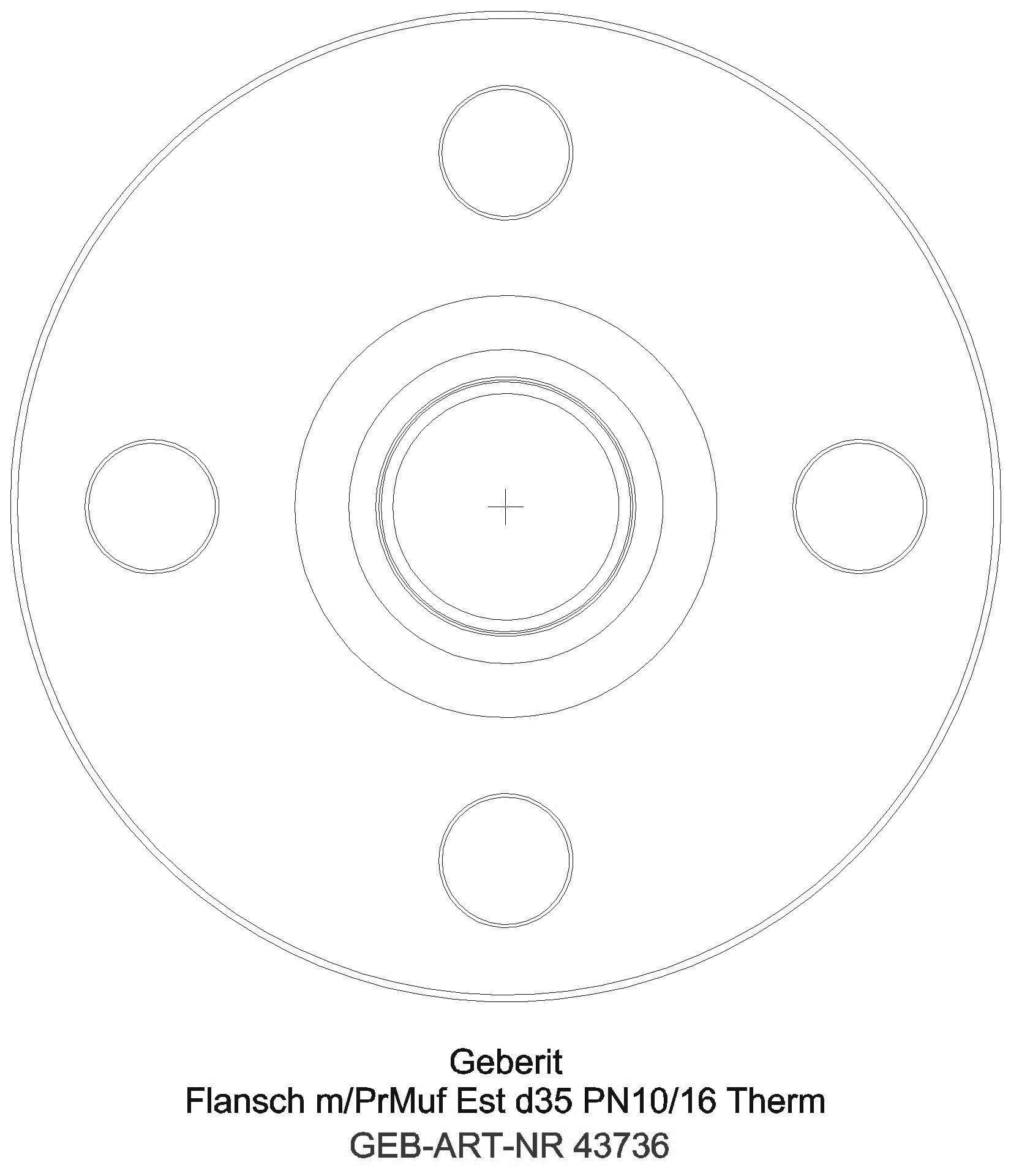 Geberit - GE Mapress Therm Flansch PN 10/16 mit Einschubende_43736_l