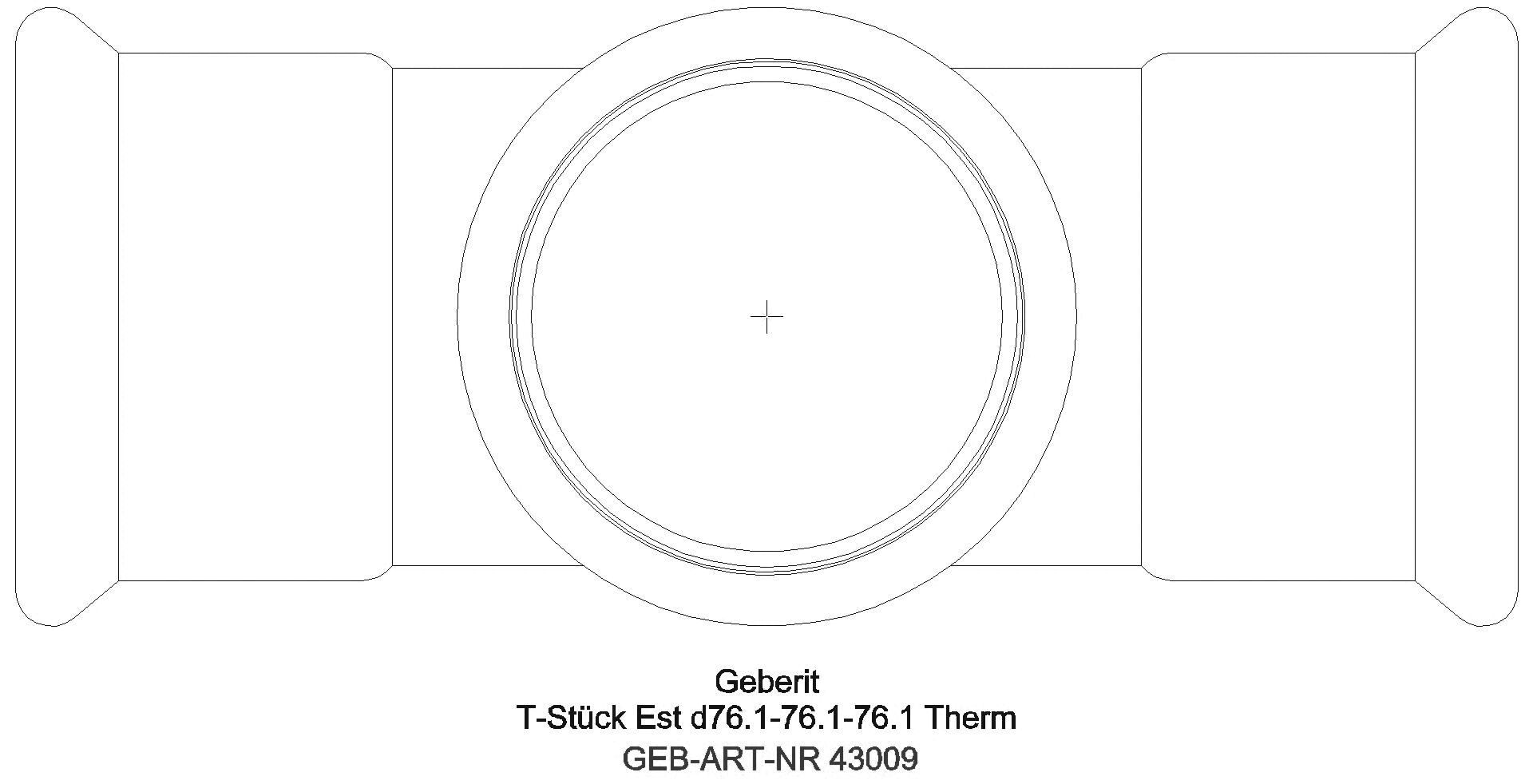 Geberit - GE Mapress Therm T-Stück egal d54-54-54_43009_g