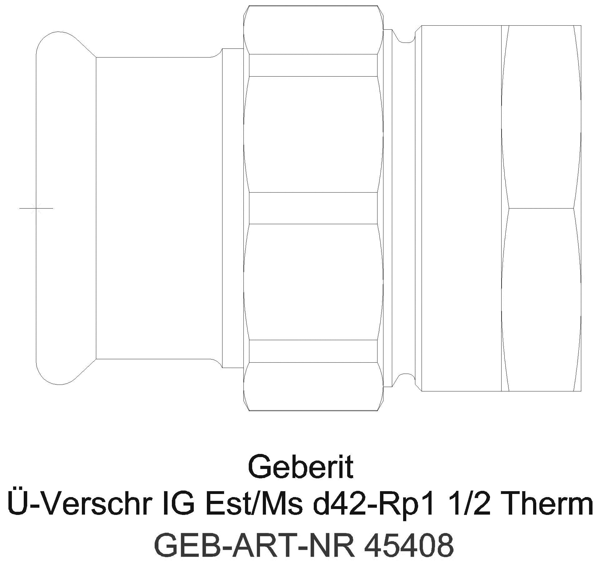 Geberit - GE Mapress Therm Übergangsverschr. mit IG d35-Rp1 1/4_45408_a