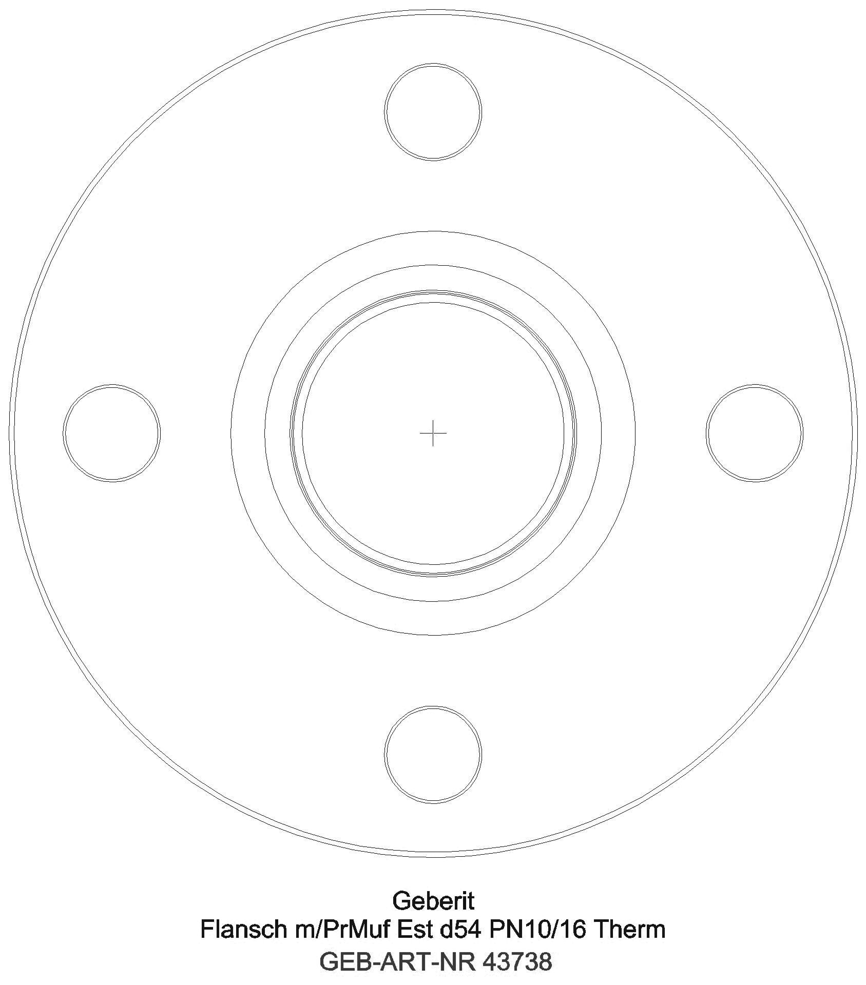 GE Mapress Therm Flansch PN 10/16 mit Pressmuffe d42_43738_l