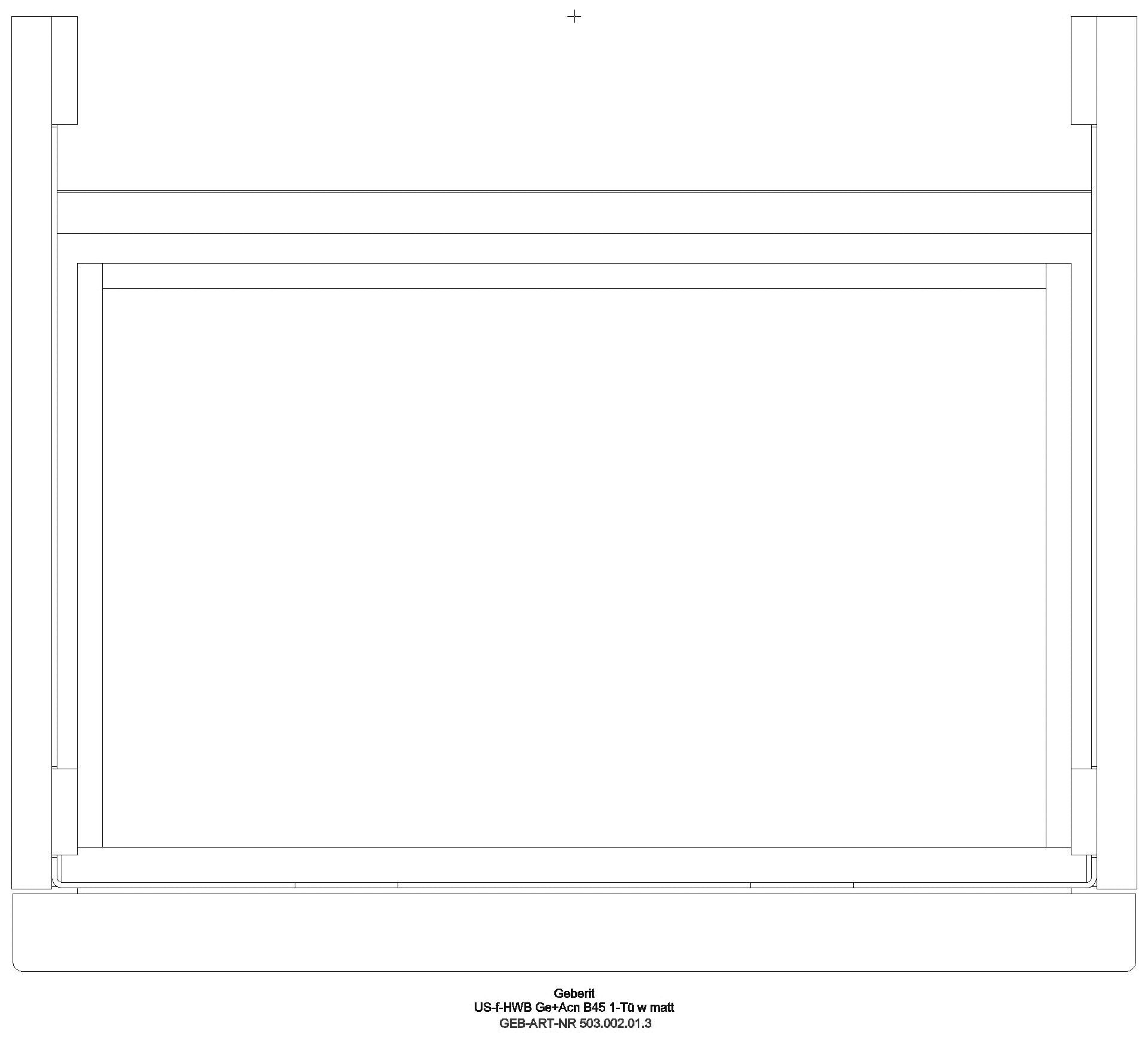 Acanto US für HWB B:45cm, 1 Schubl. weiß matt_503002013_g