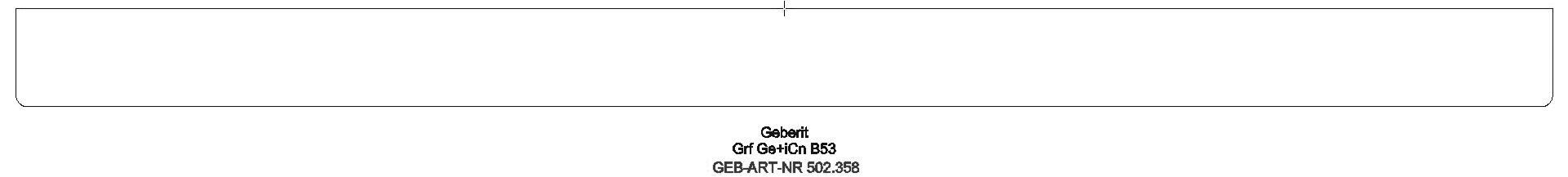 Geberit - Griff, B:53cm lava matt_502358jk1_g