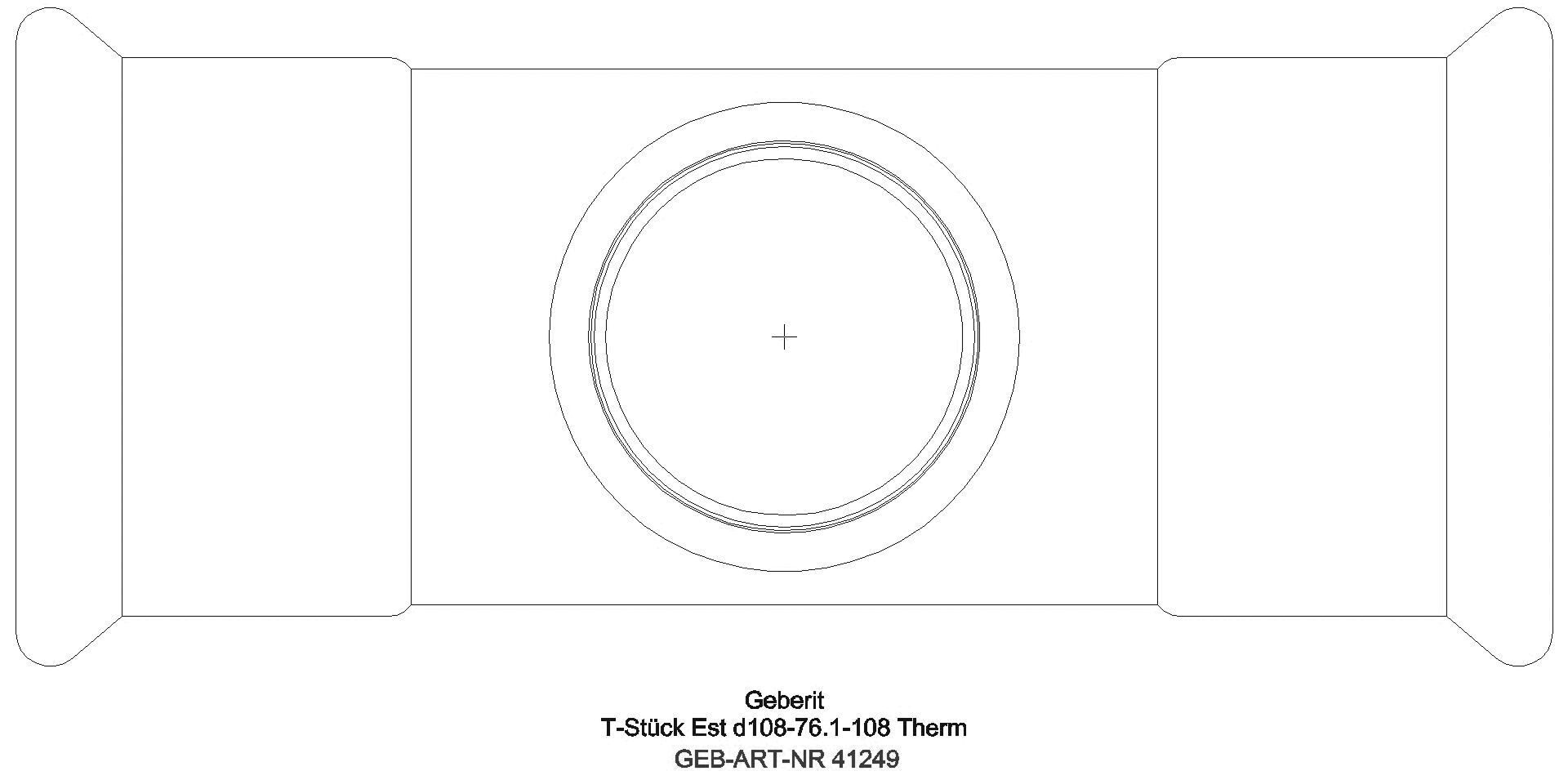 GE Mapress Therm T-Stück reduziert d108-54-108_41249_g