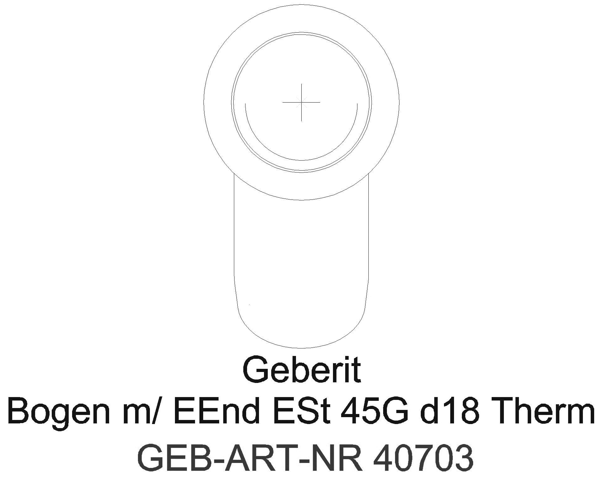 Geberit - GE Mapress Therm Bogen 45Gr d18 mit Einschubende_40703_a