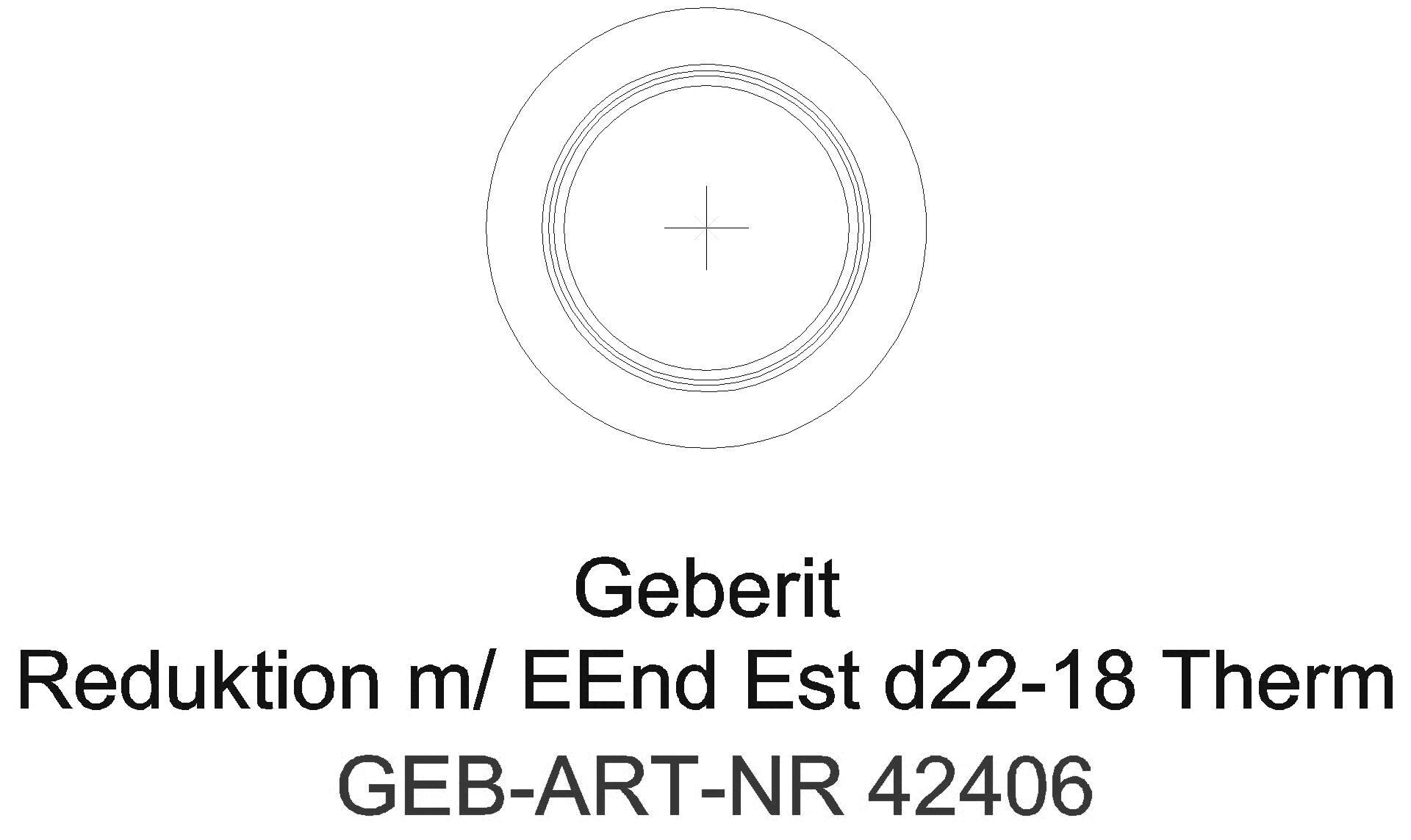 Geberit - GE Mapress Therm Reduktion mit Einschubende d22-15_42406_a