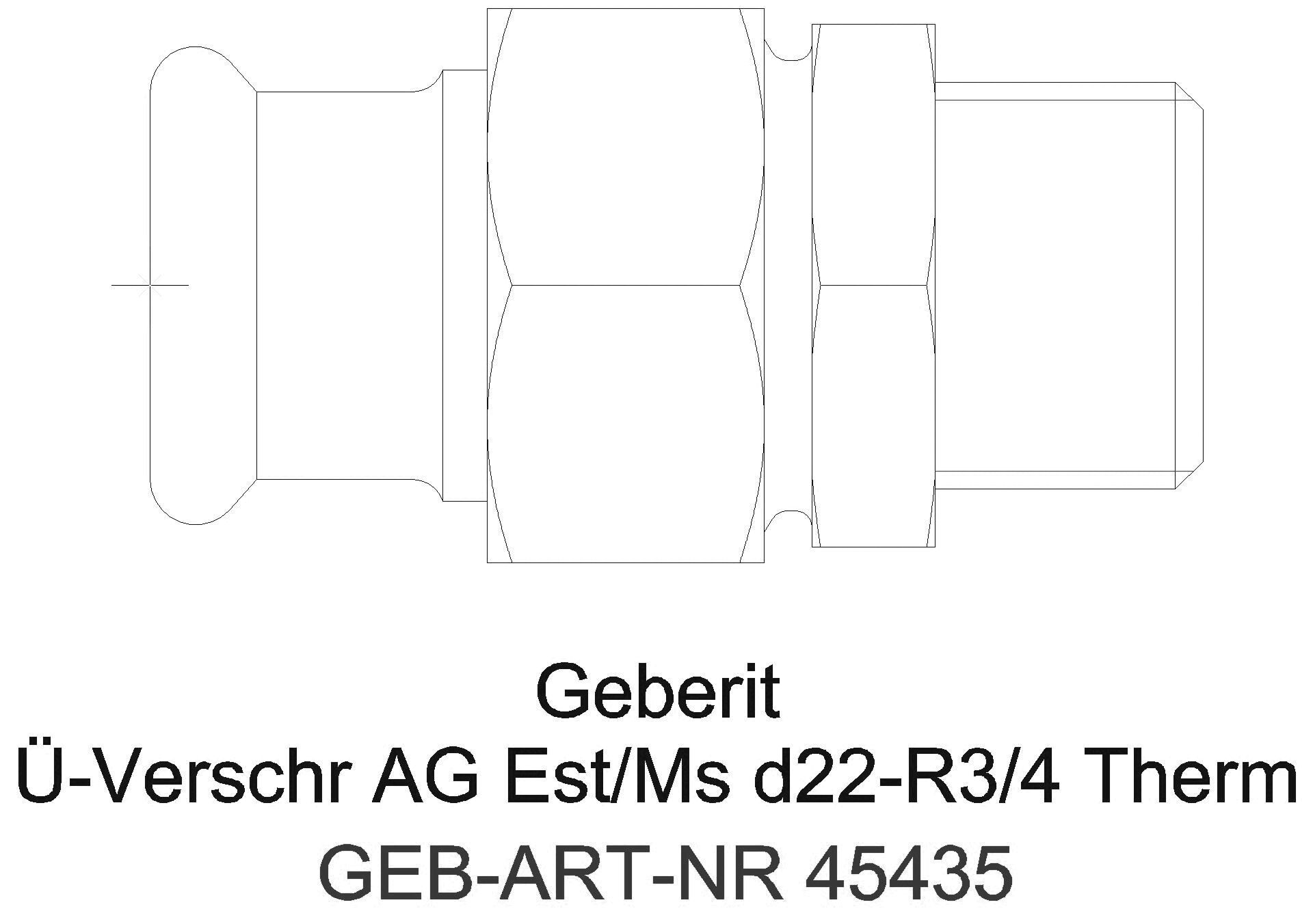 Geberit - GE Mapress Therm Übergangsverschr. mit AG d15-R1/2_45435_a