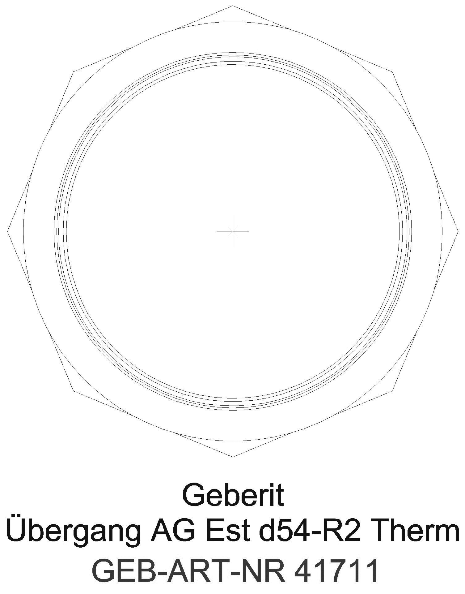 Geberit - GE Mapress Therm Übergang mit AG d42-R1 1/2_41711_l