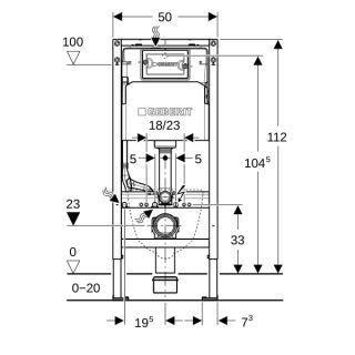 GE DuofixBasic Element für Wand-WC Geberit - GE DuofixBasic Element für Wand-WC (GTIN: 4064746032363, HAN: 458103002)