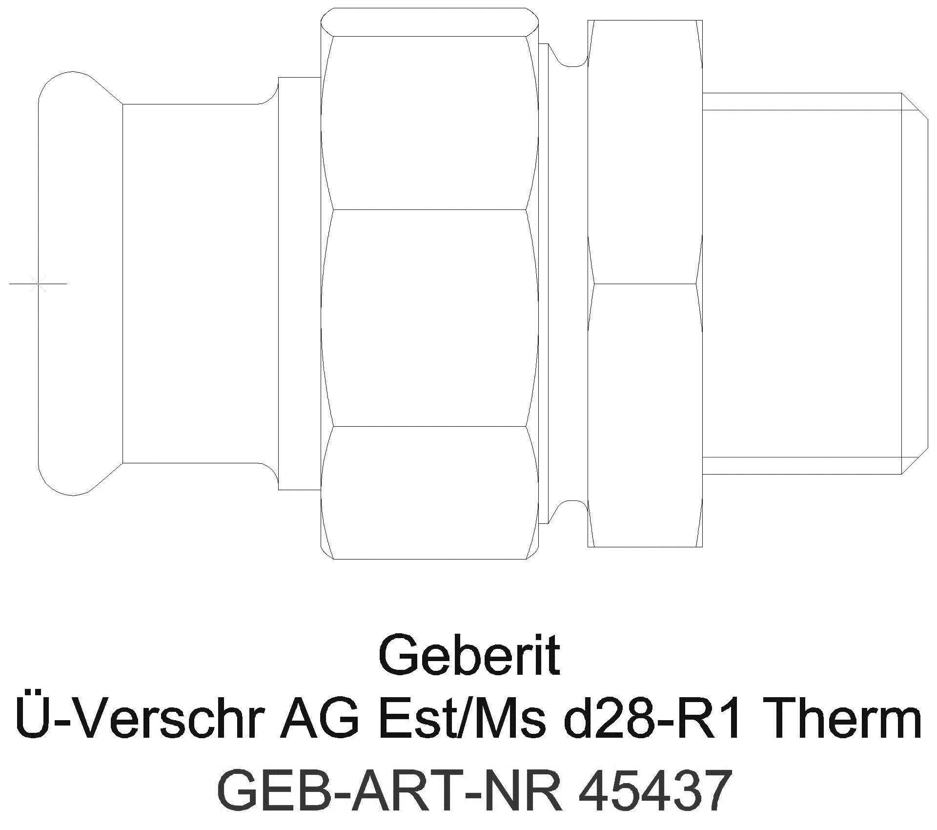 Geberit - GE Mapress Therm Übergangsverschr. mit AG d22-R3/4_45437_a