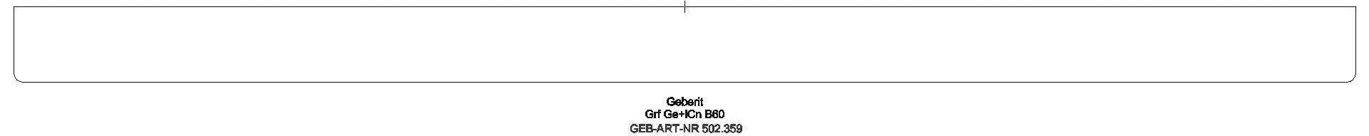 Geberit - Griff, B:60cm hochglanz verchromt_502359001_g
