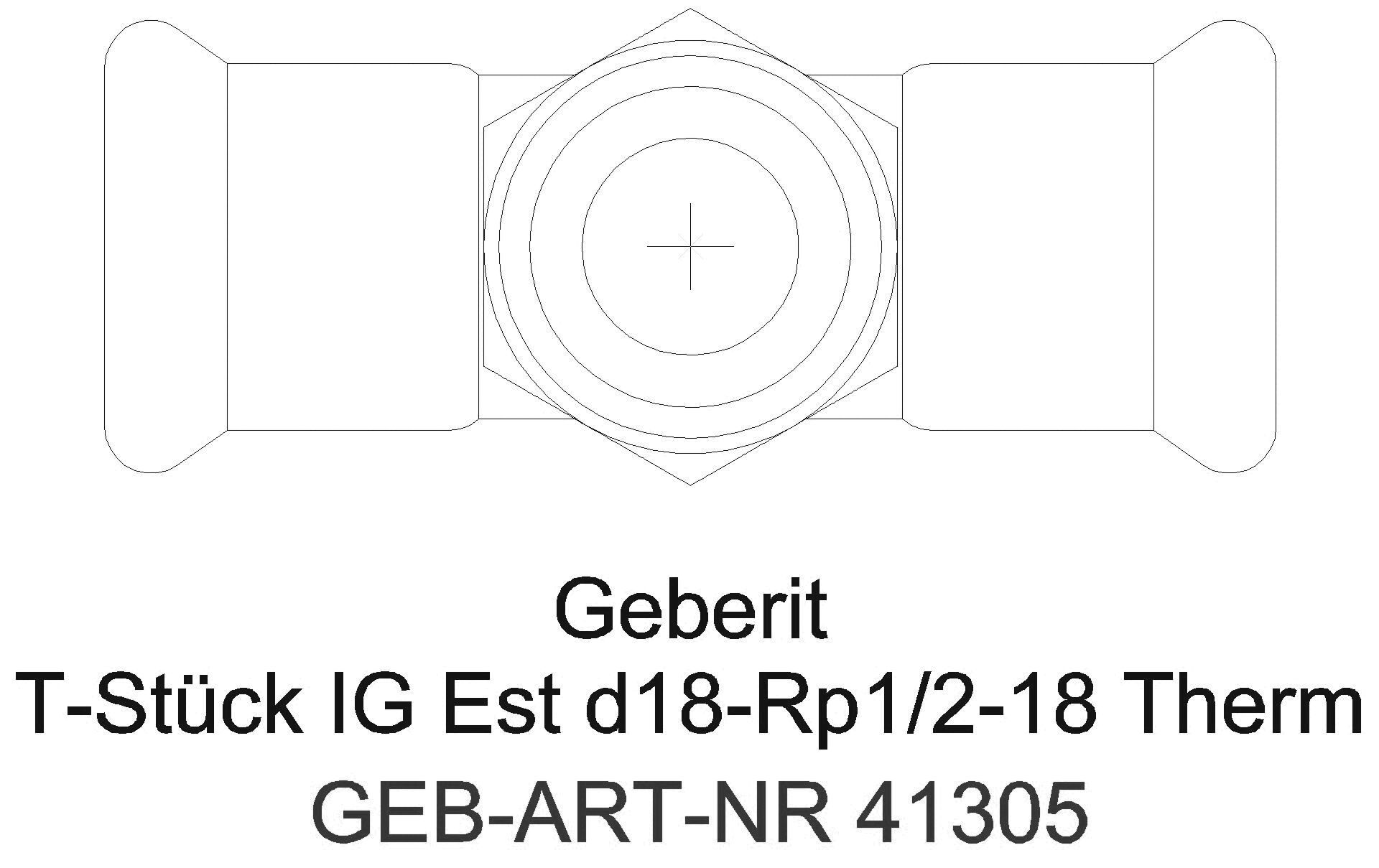 GE Mapress Therm T-Stück mit IG d15-Rp1/2-15_41305_g